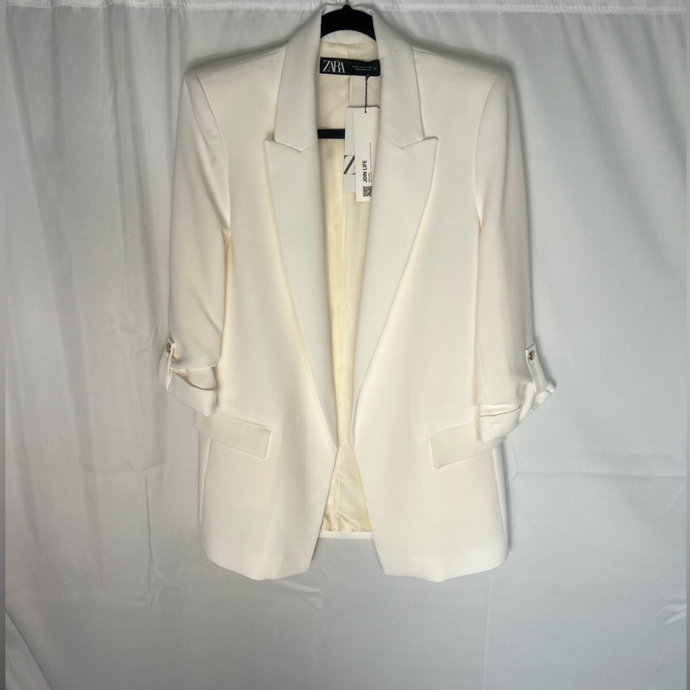 Zara Cream Blazer for Women